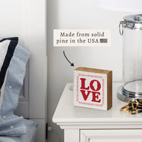 Love Stacked Illinois Block Sign