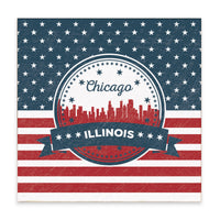 Chicago Patriotic Block Sign