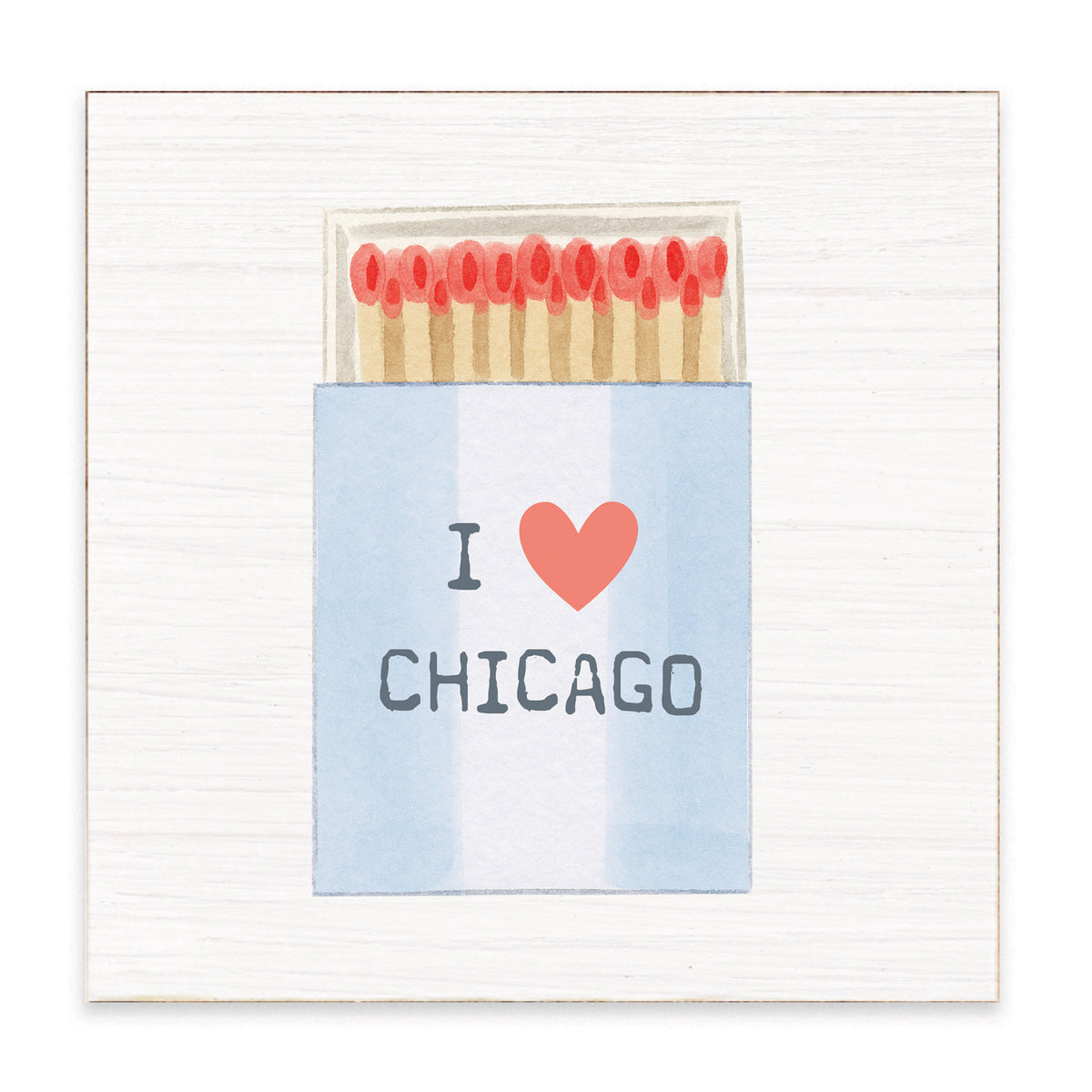 Chicago Match Box Block Sign