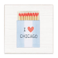 Chicago Match Box Block Sign