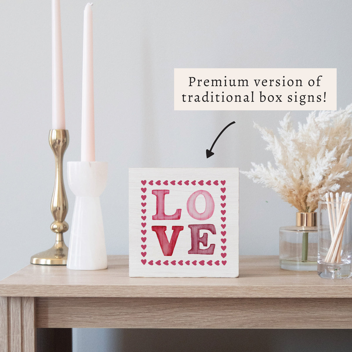 Love Stamp Block Sign