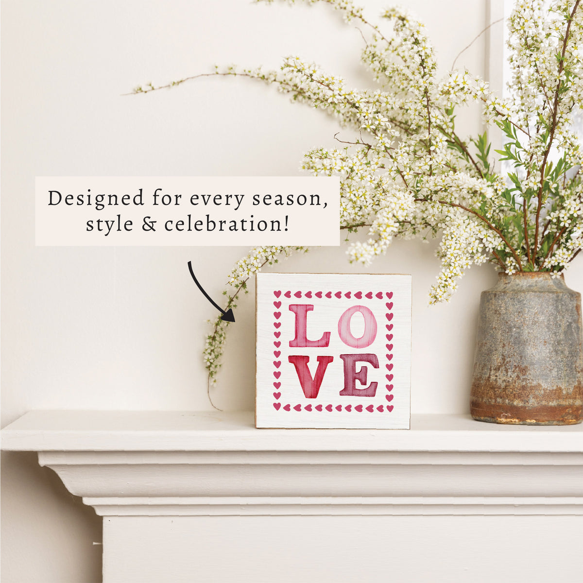 Love Stamp Block Sign
