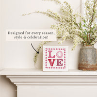 Love Stamp Block Sign
