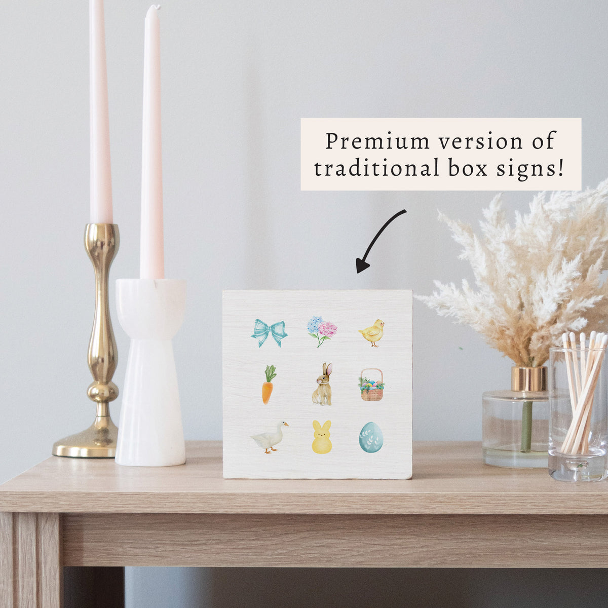 Easter Icons Block Sign