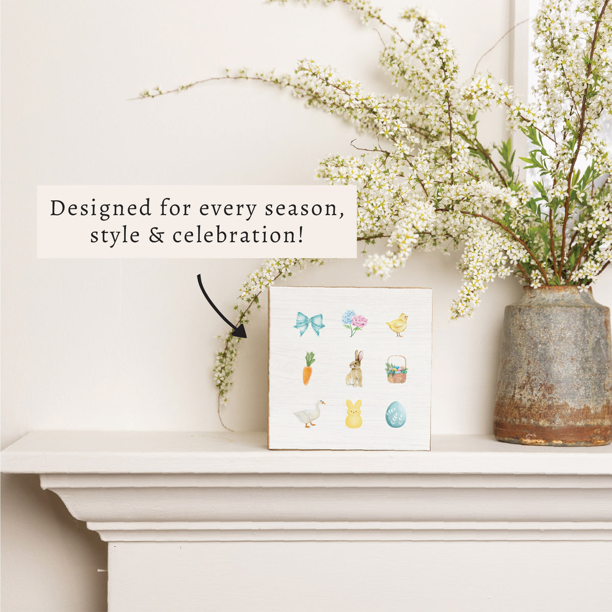 Easter Icons Block Sign