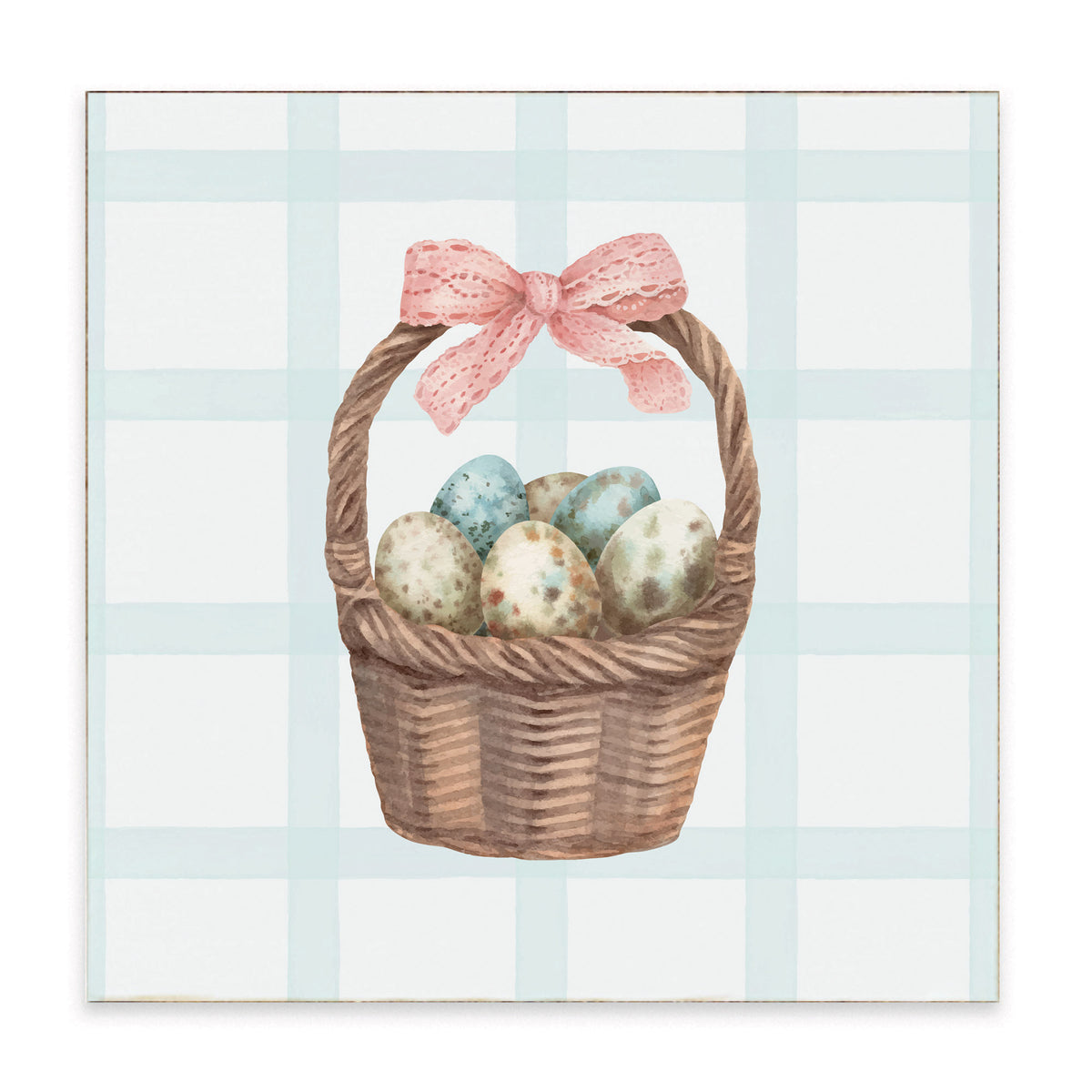 Easter Basket Block Sign