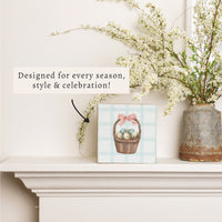 Easter Basket Block Sign