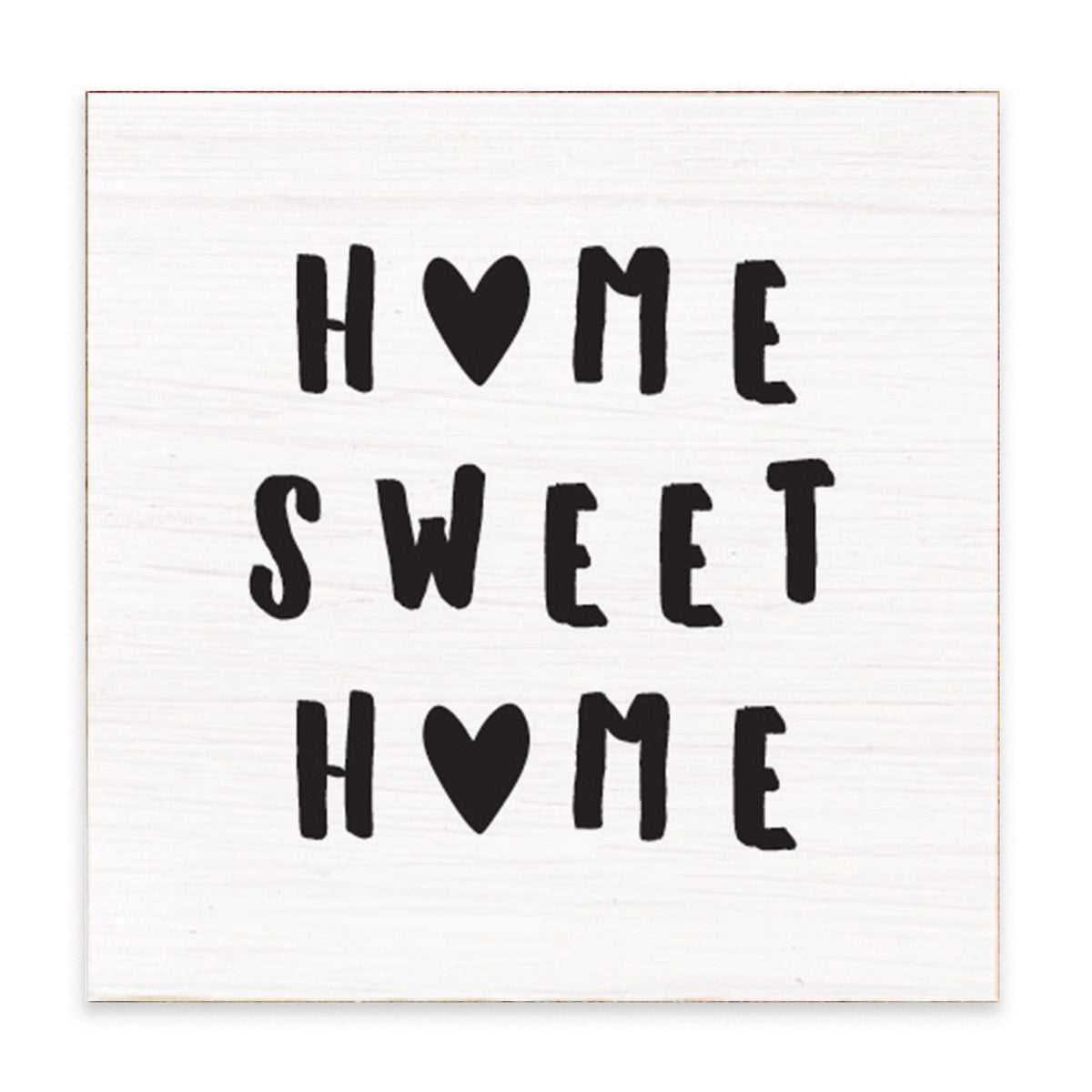 Home Sweet Home Hearts Block Sign
