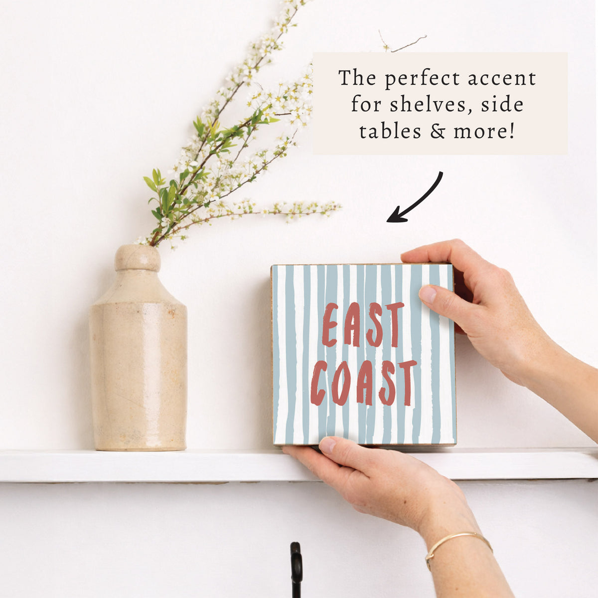 East Coast Striped Block Sign