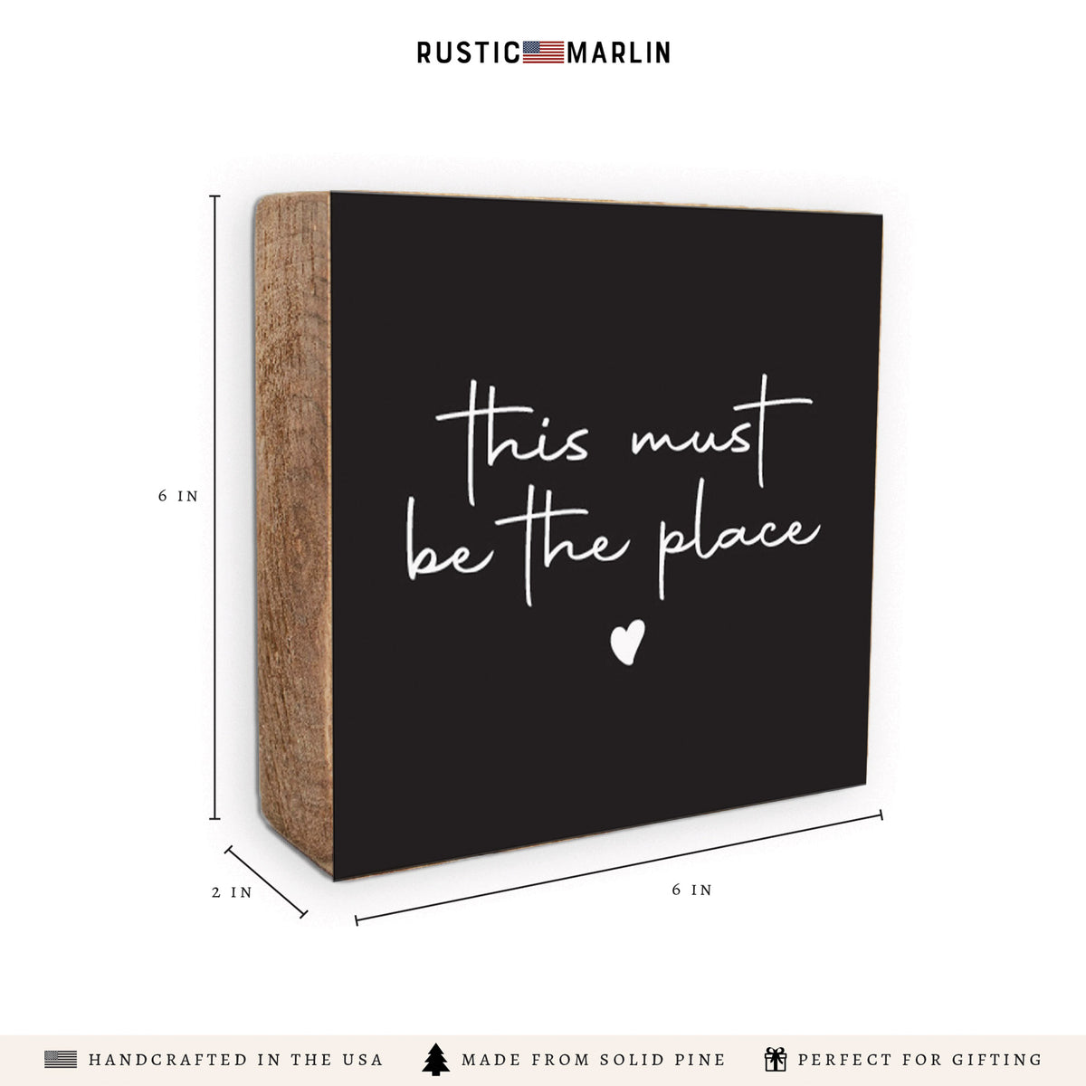 This Must Be The Place Block Sign