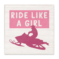 Ride Like A Girl Block Sign