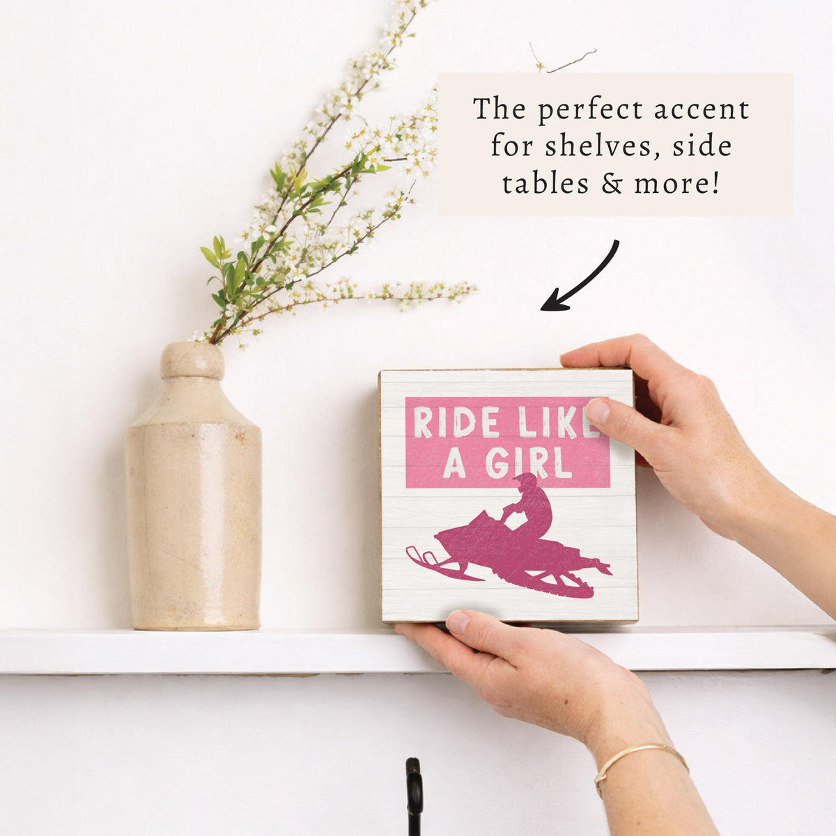 Ride Like A Girl Block Sign