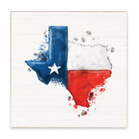 Texas State Americana Block Sign