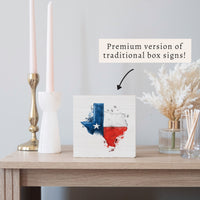 Texas State Americana Block Sign