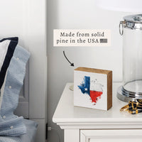 Texas State Americana Block Sign