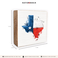 Texas State Americana Block Sign