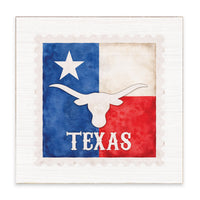 Texas Americana Stamp Block Sign