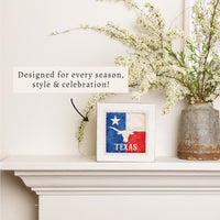 Texas Americana Stamp Block Sign