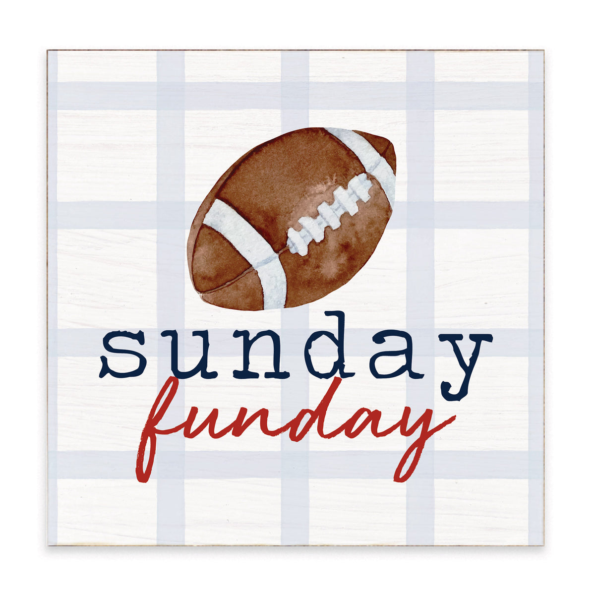 Sunday Funday Football Block Sign