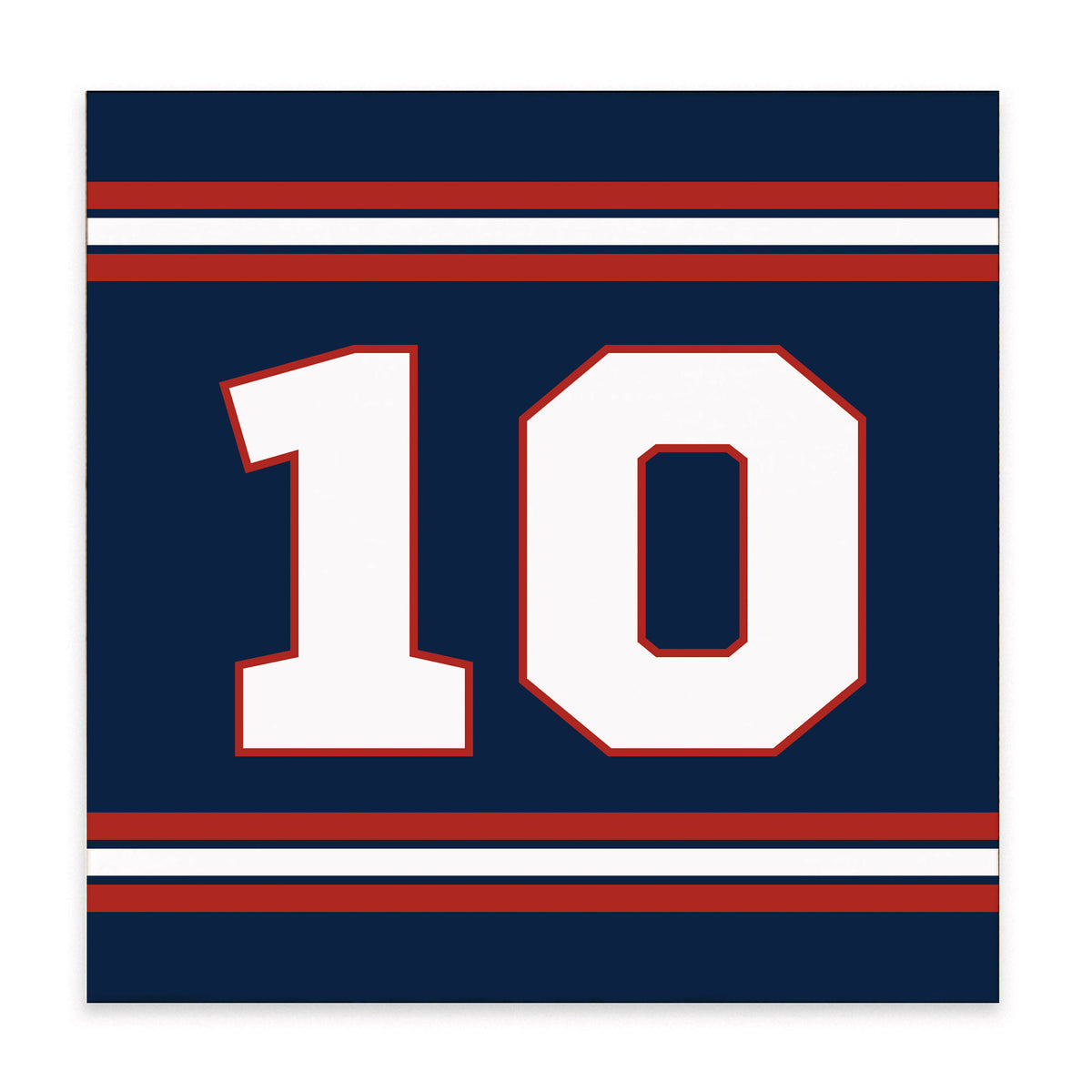 Pats #10 Block Sign
