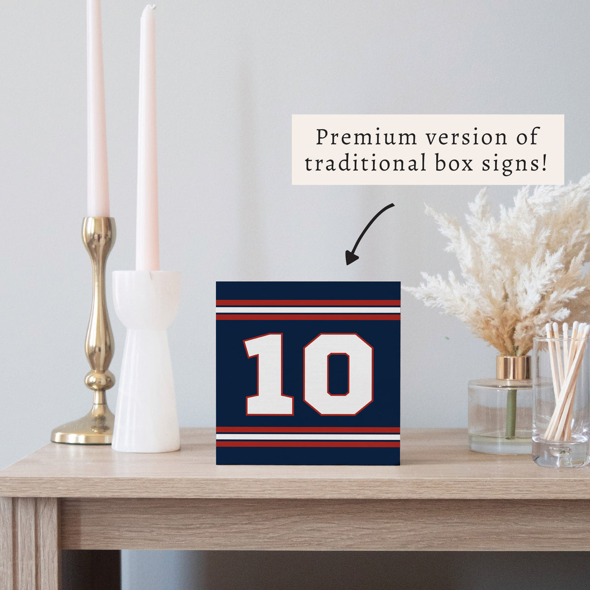 Pats #10 Block Sign