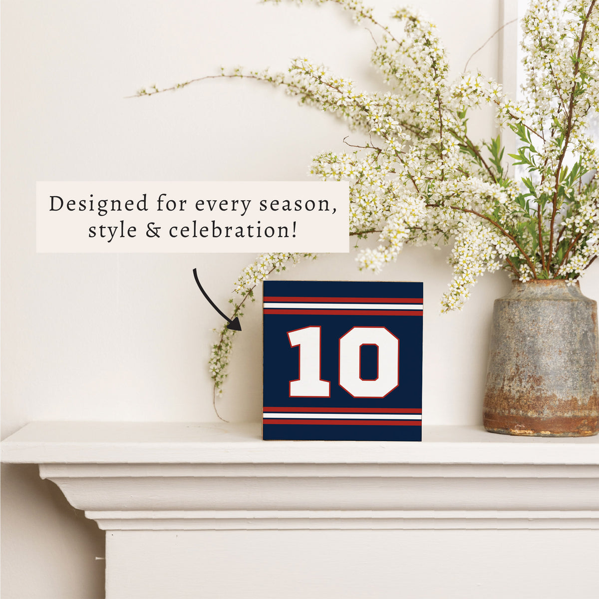 Pats #10 Block Sign