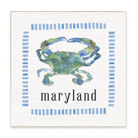 Maryland Blue Crab Block Sign