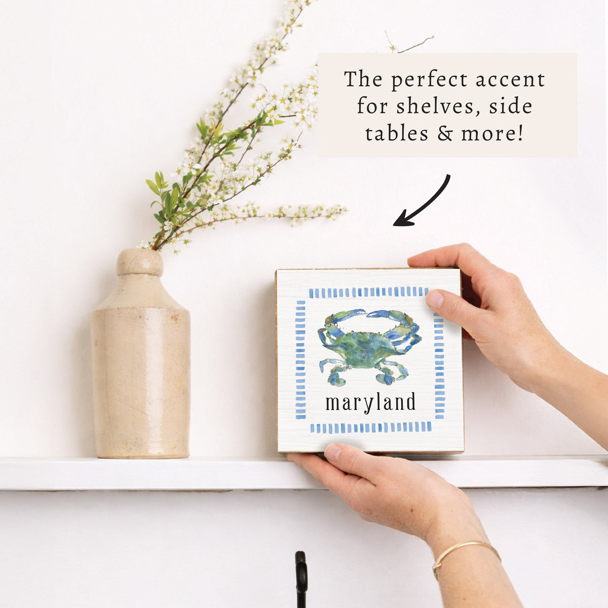 Maryland Blue Crab Block Sign