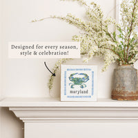 Maryland Blue Crab Block Sign