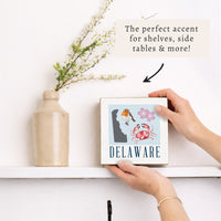 Delaware Icons Block Sign