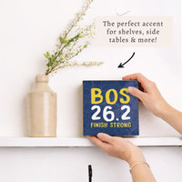 Boston 26.2 Finish Strong Block Sign