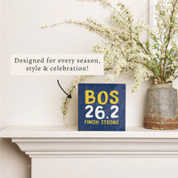 Boston 26.2 Finish Strong Block Sign