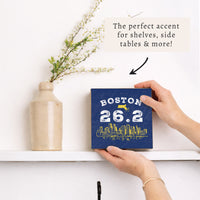 Boston 26.2 Skyline Marathon Block Sign