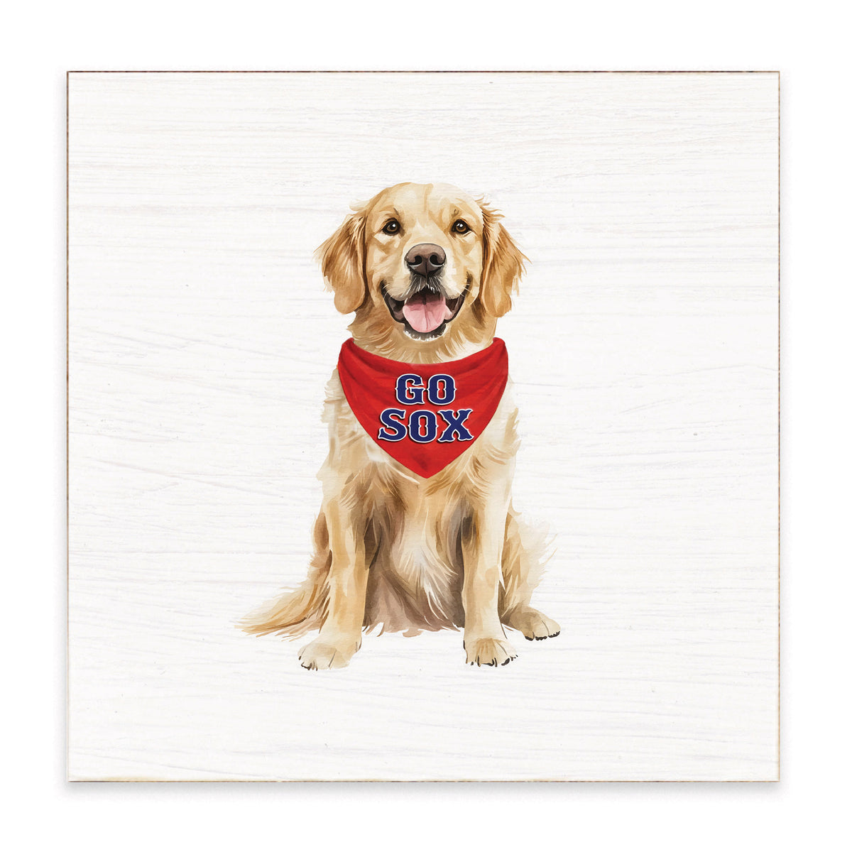 Go Sox Dog Block Sign