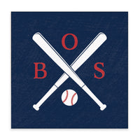 Boston Baseball Bats Block Sign