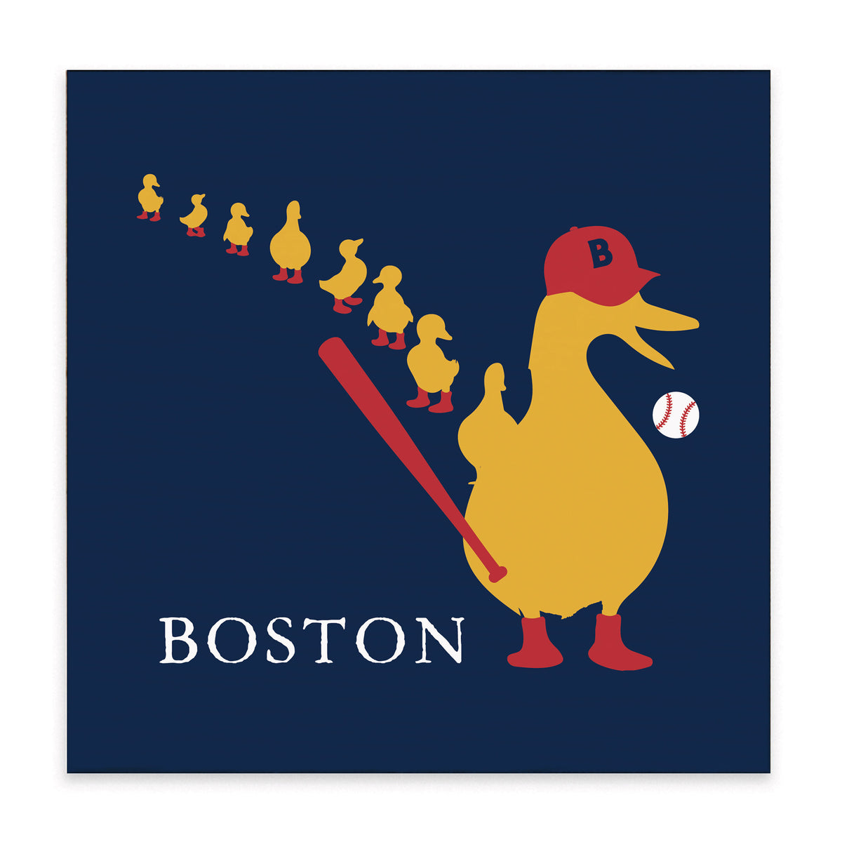 Boston Ducklings Sox Block Sign