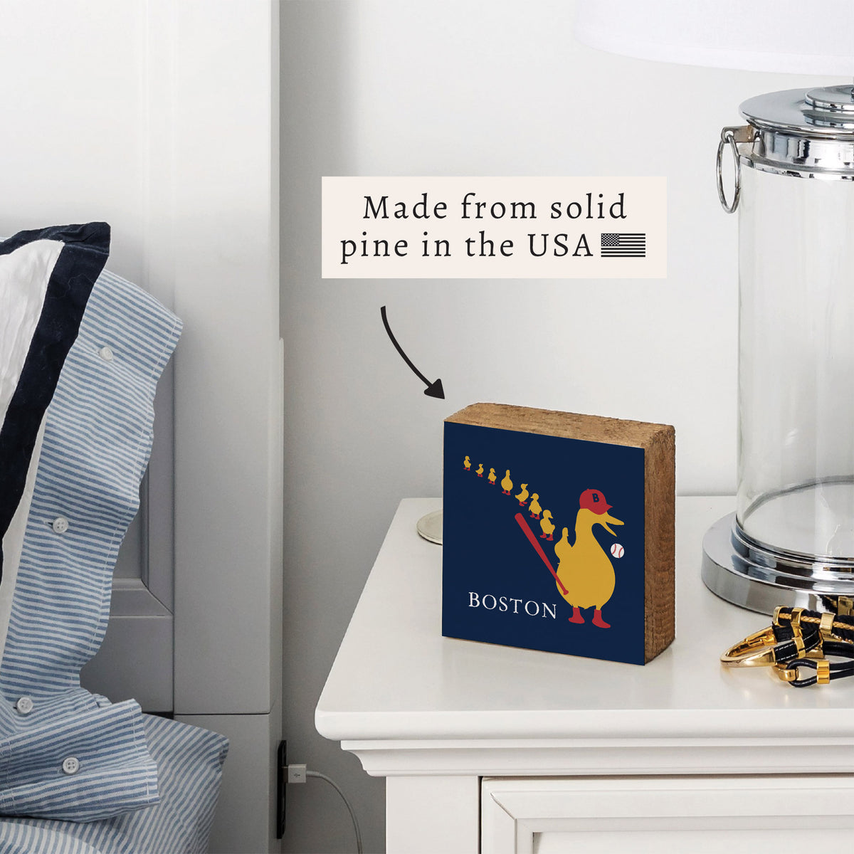 Boston Ducklings Sox Block Sign