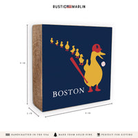 Boston Ducklings Sox Block Sign