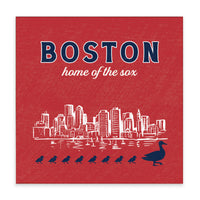 Boston Home of the Sox Block Sign
