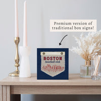 Boston Baseball Club Block Sign