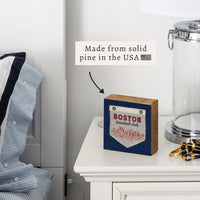 Boston Baseball Club Block Sign