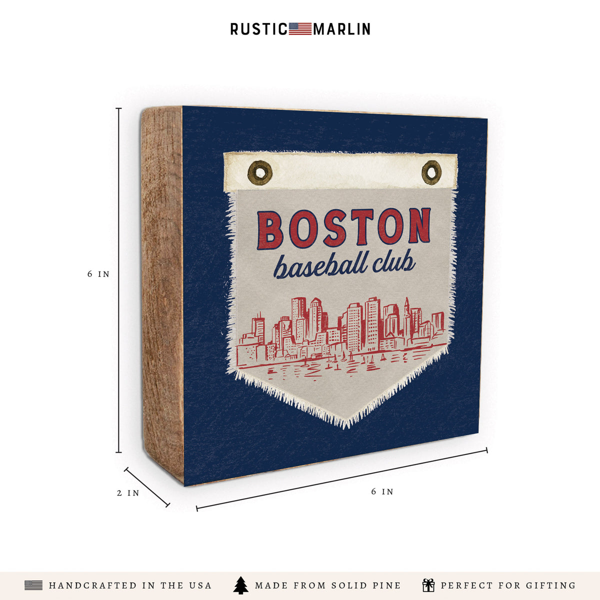 Boston Baseball Club Block Sign