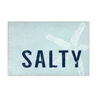 Salty Wood Block Sign
