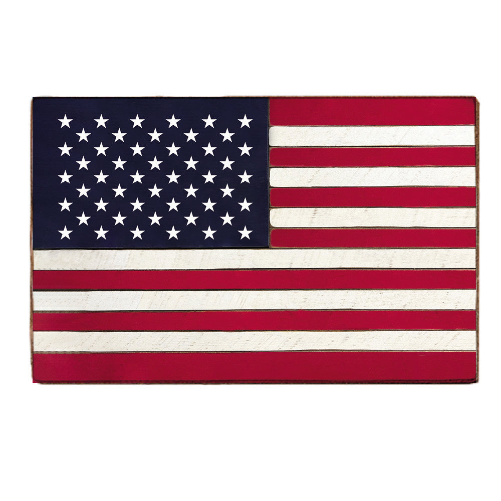 50 Stars Flag XL Block Sign