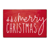 Merry Christmas Block Sign
