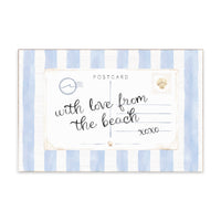 Coastal Postcard Block Sign