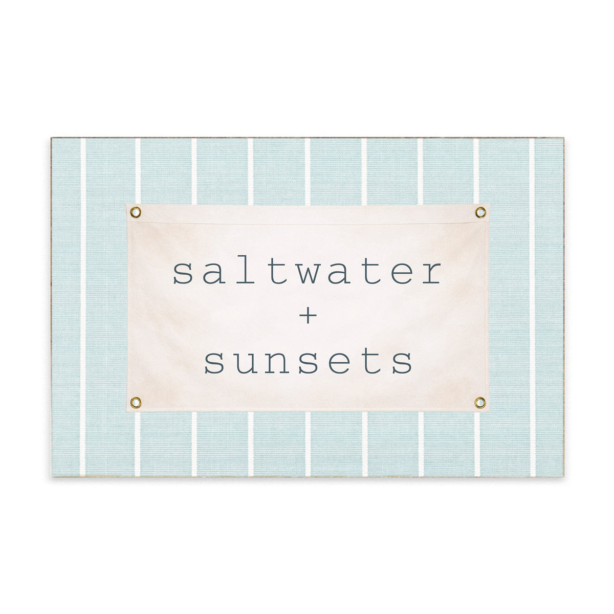 Saltwater + Sunsets Block Sign