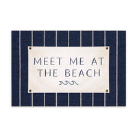 Meet Me At The Beach Block Sign