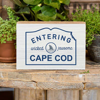 Entering Cape Cod Wicked Jawsome Wood Block