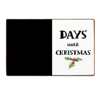 Days Until Christmas Block Sign